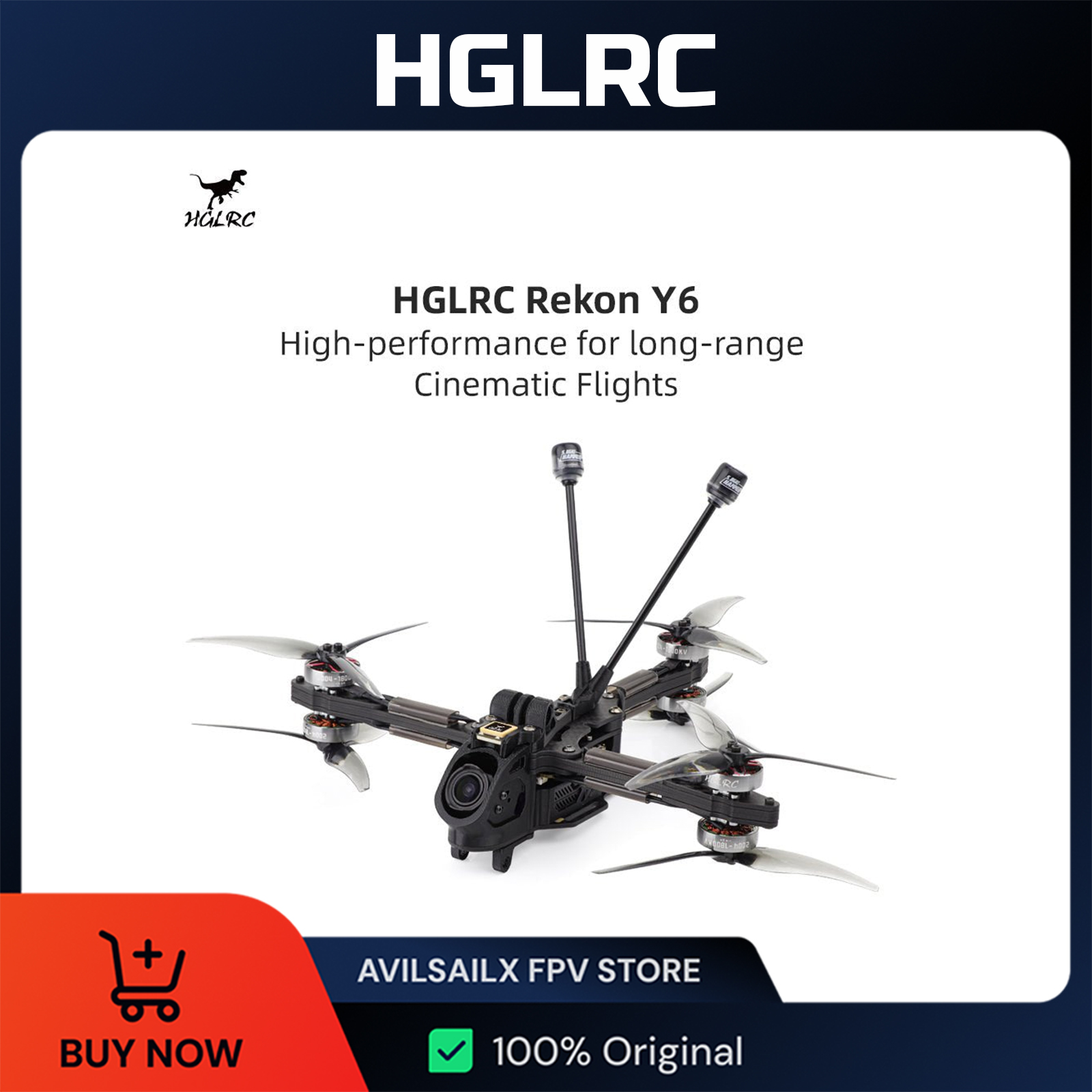 Drone Kit Beginner - HGLRC Rekon Y6 5inch Long Range