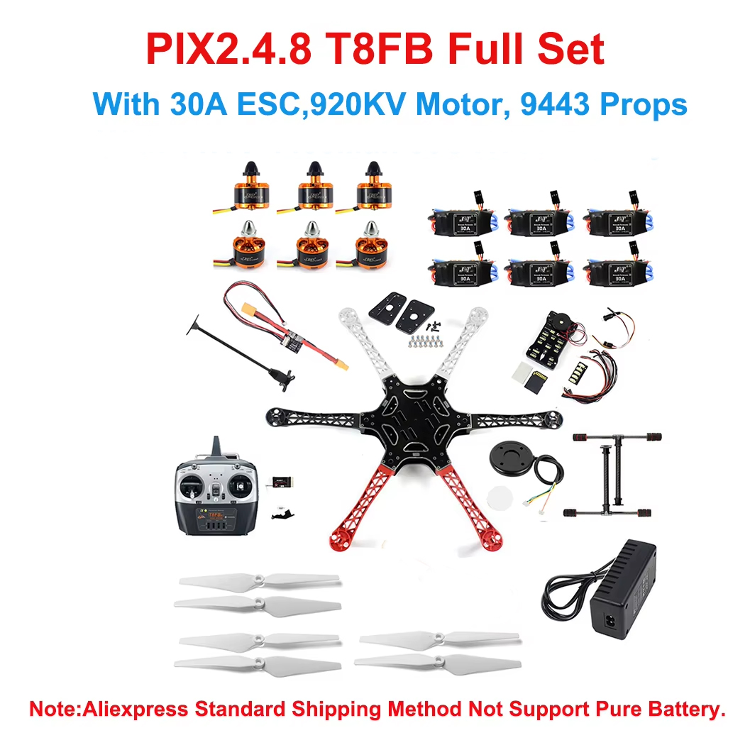 Drone Kit Hexacopter - DIY F550 6-Axle RC Hexacopter Drone