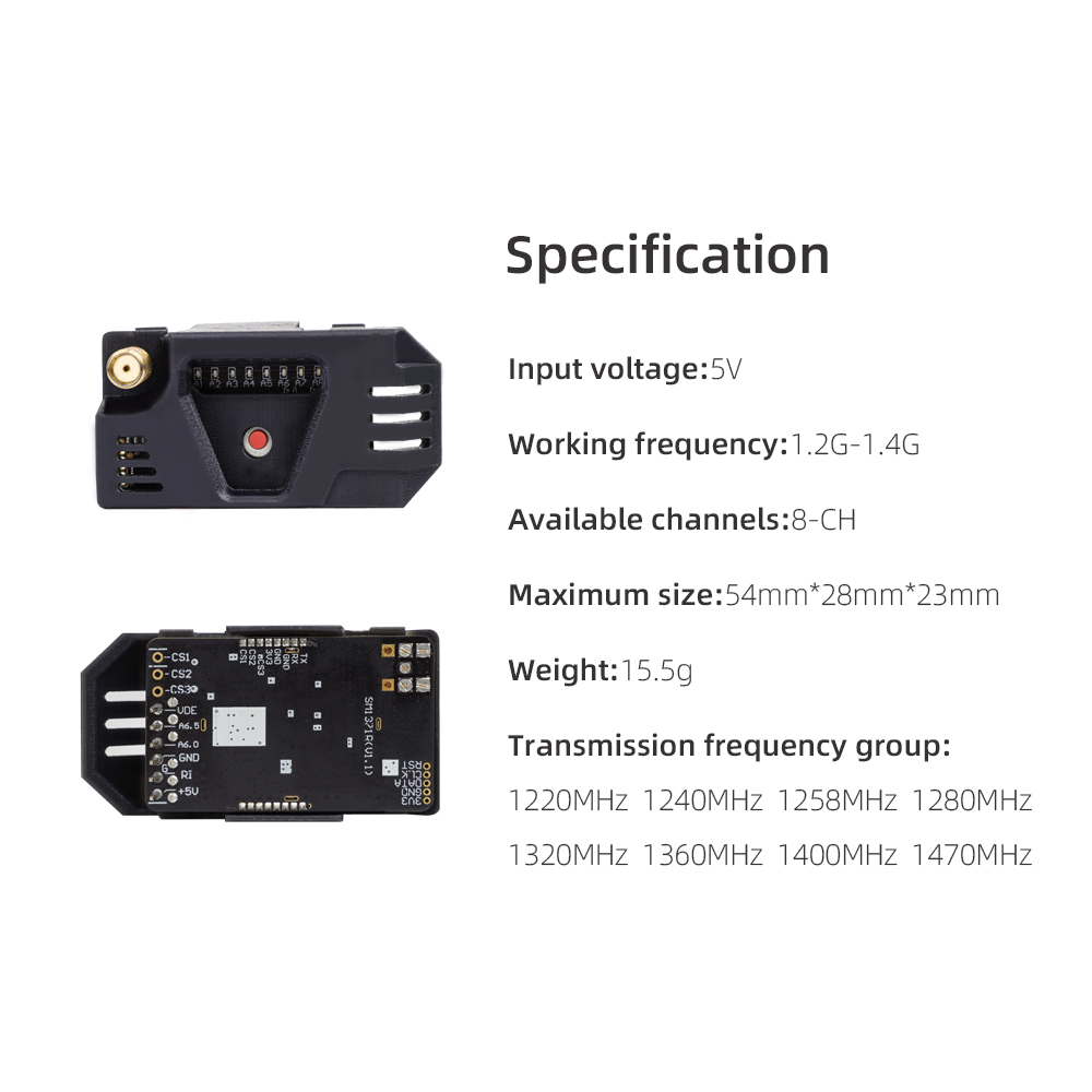 HGLRC 1.2G VRX Receiver Kit 8C - Drone Kit Long Range のレビューと価格